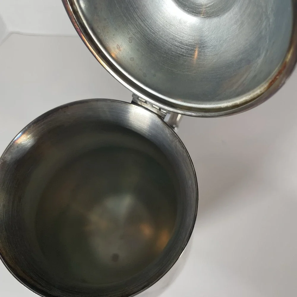 Newburyport Silver Plated Tea‎ Set Teapot with Handle Insulators and Sugar Bowl